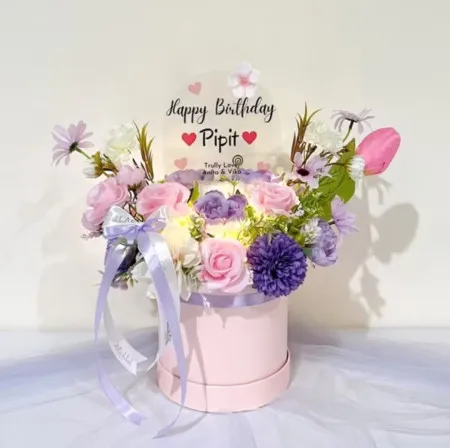 Bloom Box Akrilik Ucapan Ulang Tahun Sindang Jaya